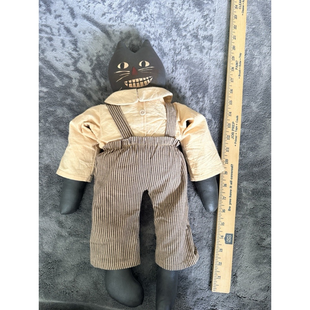 Joanies Dolls 20" Black Cat Doll "Happy Kat" Smiling Vintage 90s Halloween